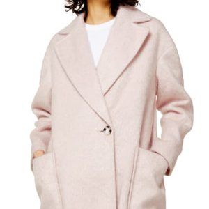 TOPSHOP Carly Light Pink  Long Coat